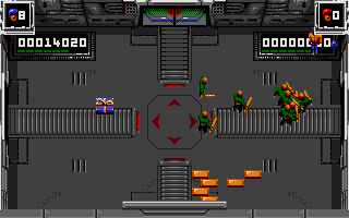 Smash T.V. (Atari ST) screenshot: I'm cornered
