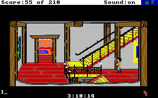 King's Quest III: To Heir is Human (Amiga) screenshot: Upstairs.