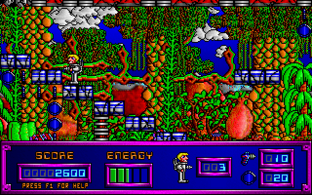 Gateworld: The Home Planet (DOS) screenshot: Exploring Gateworld.