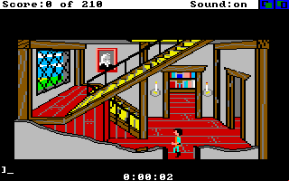 King's Quest III: To Heir is Human (Amiga) screenshot: The start of the game.
