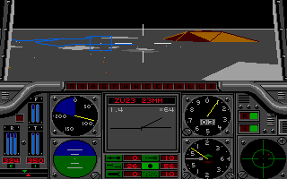 Gunship (Atari ST) screenshot: Enemy in sight