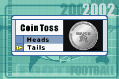 International Superstar Soccer (Game Boy Advance) screenshot: Coin Toss.