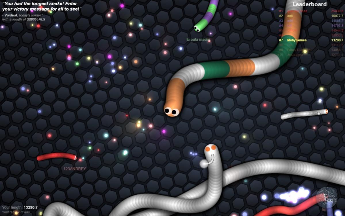 slither.io (2016) - MobyGames