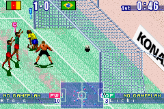 International Superstar Soccer (Game Boy Advance) screenshot: Own goal.