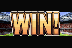 International Superstar Soccer (Game Boy Advance) screenshot: Win!