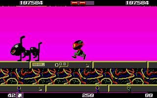 Zool (Atari ST) screenshot: An ant, or something like that