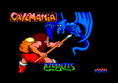 Cavemania (Amstrad CPC) screenshot: Title