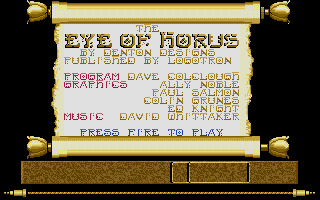 Eye of Horus (Atari ST) screenshot: Second title screen