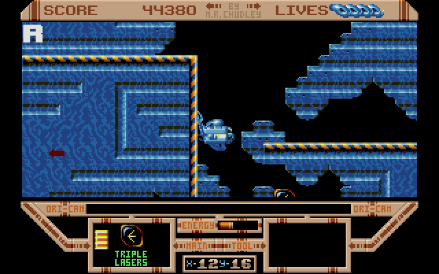 The Killing Game Show (Atari ST) screenshot: ... and he can climb walls.
