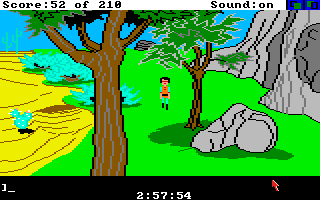 King's Quest III: To Heir is Human (Amiga) screenshot: Near the desert.