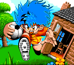 Soccer Kid (SNES) screenshot: From the Japanese intro.