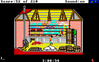 King's Quest III: To Heir is Human (Amiga) screenshot: In the store.
