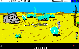 King's Quest III: To Heir is Human (Amiga) screenshot: The desert.