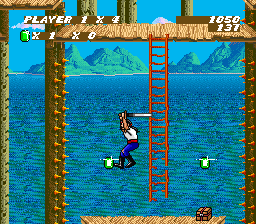 Sküljagger: Revolt of the Westicans (SNES) screenshot: Jumping.