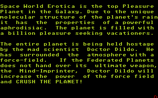 Planet of Lust (Atari ST) screenshot: Introduction