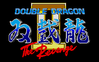 Double Dragon II: The Revenge (Atari ST) screenshot: Title screen