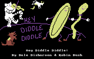 Hey Diddle Diddle (Commodore 64) screenshot: Title screen