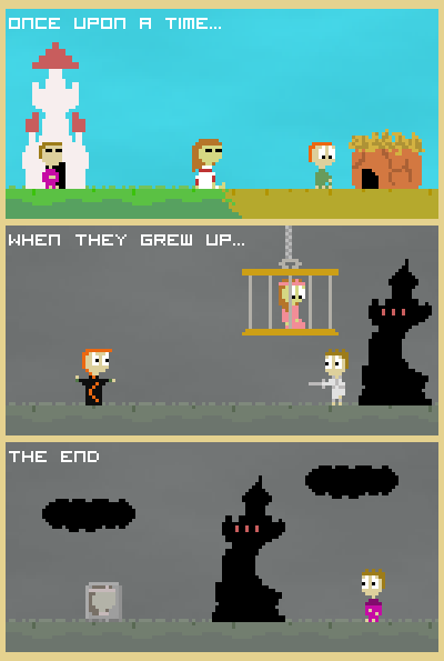 Storyteller (Browser) screenshot: The villains have switched roles.