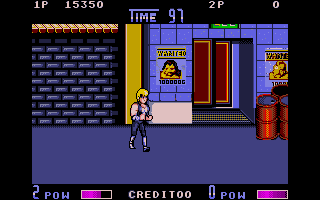 Double Dragon II: The Revenge (Atari ST) screenshot: Starting level two