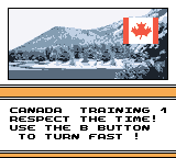MTV Sports: Pure Ride (Game Boy Color) screenshot: Respect the time. Just get downhill as fast as possible.