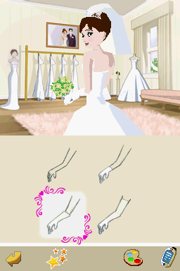 Imagine: Wedding Designer (Nintendo DS) screenshot: Boutique