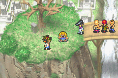 Shaman King: Legacy of the Spirits - Sprinting Wolf (Game Boy Advance) screenshot: A gang of bullies approaches