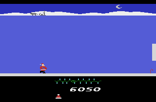 AtariAge Holiday Greetings 2005 (Atari 2600) screenshot: Starting level 2.