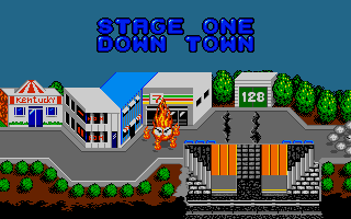 Dynamite Düx (Amiga) screenshot: Map of stage one.