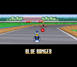 Screenshot of Saban's Power Rangers Zeo Battle Racers (SNES, 1996