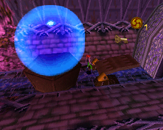 Pandemonium 2 (PlayStation) screenshot: Jumping on giant bubbles, collecting keys...