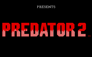 Predator 2 (Atari ST) screenshot: Title screen