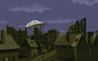 Guy Spy and the Crystals of Armageddon (Atari ST) screenshot: Landing in Berlin