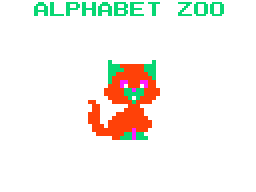 Screenshot of Alphabet Zoo (TRS-80 CoCo, 1983) - MobyGames