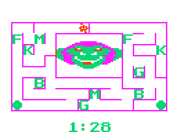 Screenshot of Alphabet Zoo (TRS-80 CoCo, 1983) - MobyGames