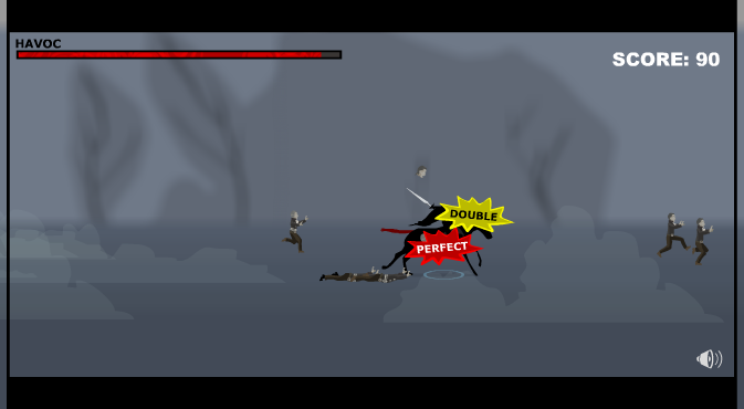 Headless Havoc (Browser) screenshot: Perfect double right off the bat.