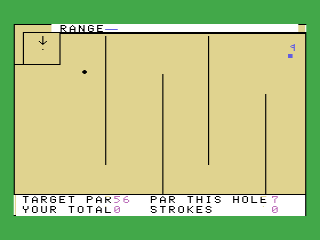 Crazy Golf (MSX) screenshot: Gameplay
