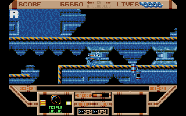 The Killing Game Show (Atari ST) screenshot: Y coordinate 09 - the exit can't be far anymore...