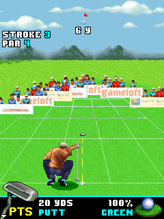 Pro Golf 2007 feat. Vijay Singh (J2ME) screenshot: Time for some putting
