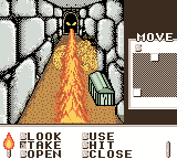 Shadowgate Classic (Game Boy Color) screenshot: When I grabbed something, WHOOSH!