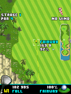 Pro Golf 2007 feat. Vijay Singh (J2ME) screenshot: Map view