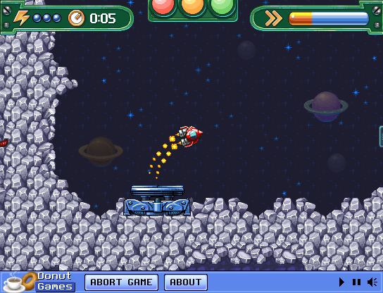 Comet Racer (Browser) screenshot: The race has begun!