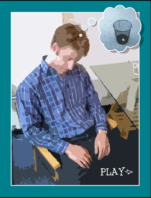 Screenshot of Throw Paper! (Browser, 2005) MobyGames