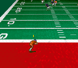 Pro Quarterback (SNES) screenshot: The kick return