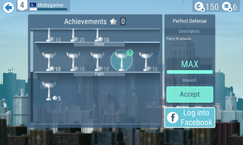 FIE Swordplay (Android) screenshot: Achievements