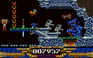 Demon Blue (Atari ST) screenshot: A key