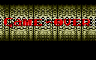 Demon Blue (Atari ST) screenshot: Game over