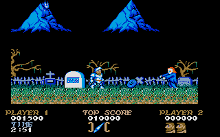 Ghosts 'N Goblins (Atari ST) screenshot: A bonus item