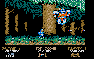 Ghosts 'N Goblins (Atari ST) screenshot: The first boss