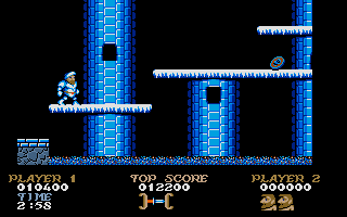 Ghosts 'N Goblins (Atari ST) screenshot: Starting level two