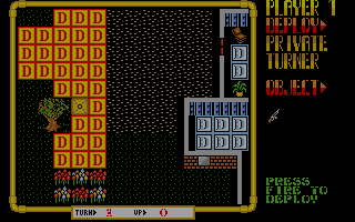Laser Squad (Atari ST) screenshot: Select starting positions